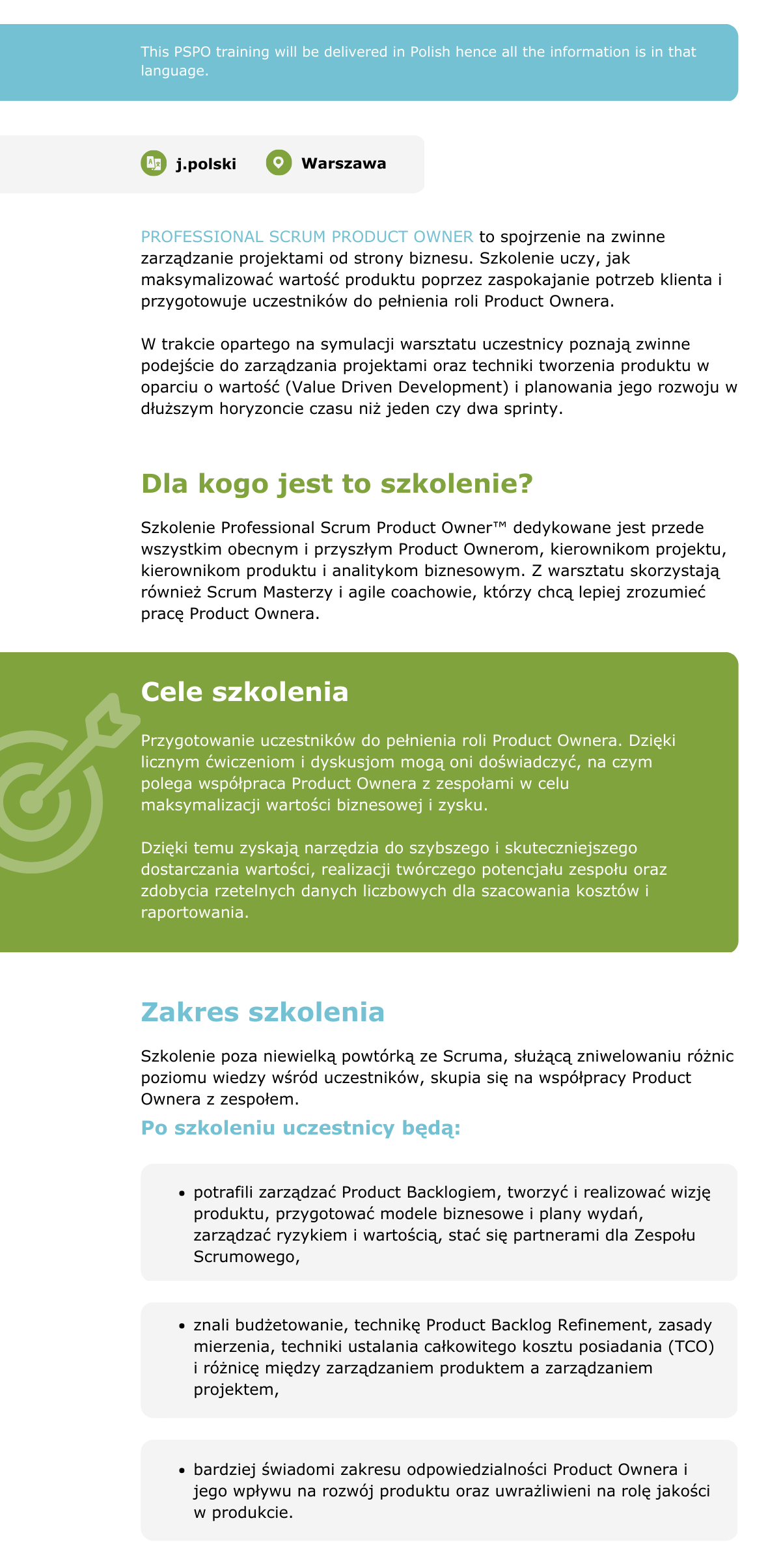 Wszystkie informacje o szkoleniu Professional Scrum Product Onwer przeczytasz na stronie ->https://brasswillow.pl/szkolenie/professional-scrum-product-owner/